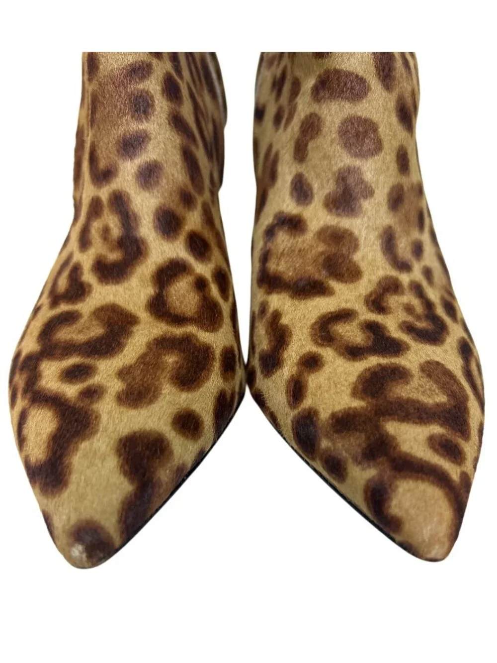 Marc Fisher LTD Ulanily Booties Women's 7.5 Leopard Print Pointed Toe Ankle